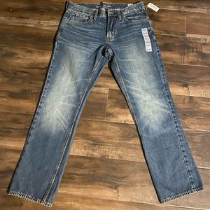 ✨ Old Navy Built-In-Tough Straight Leg Denim Jeans 5 Pocket Cotton 32x32 ✨